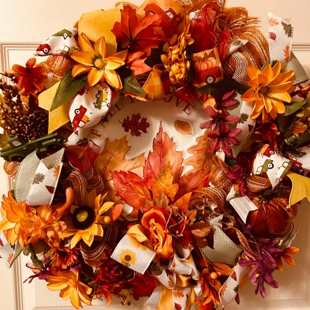 Fall wreath/ fall in love